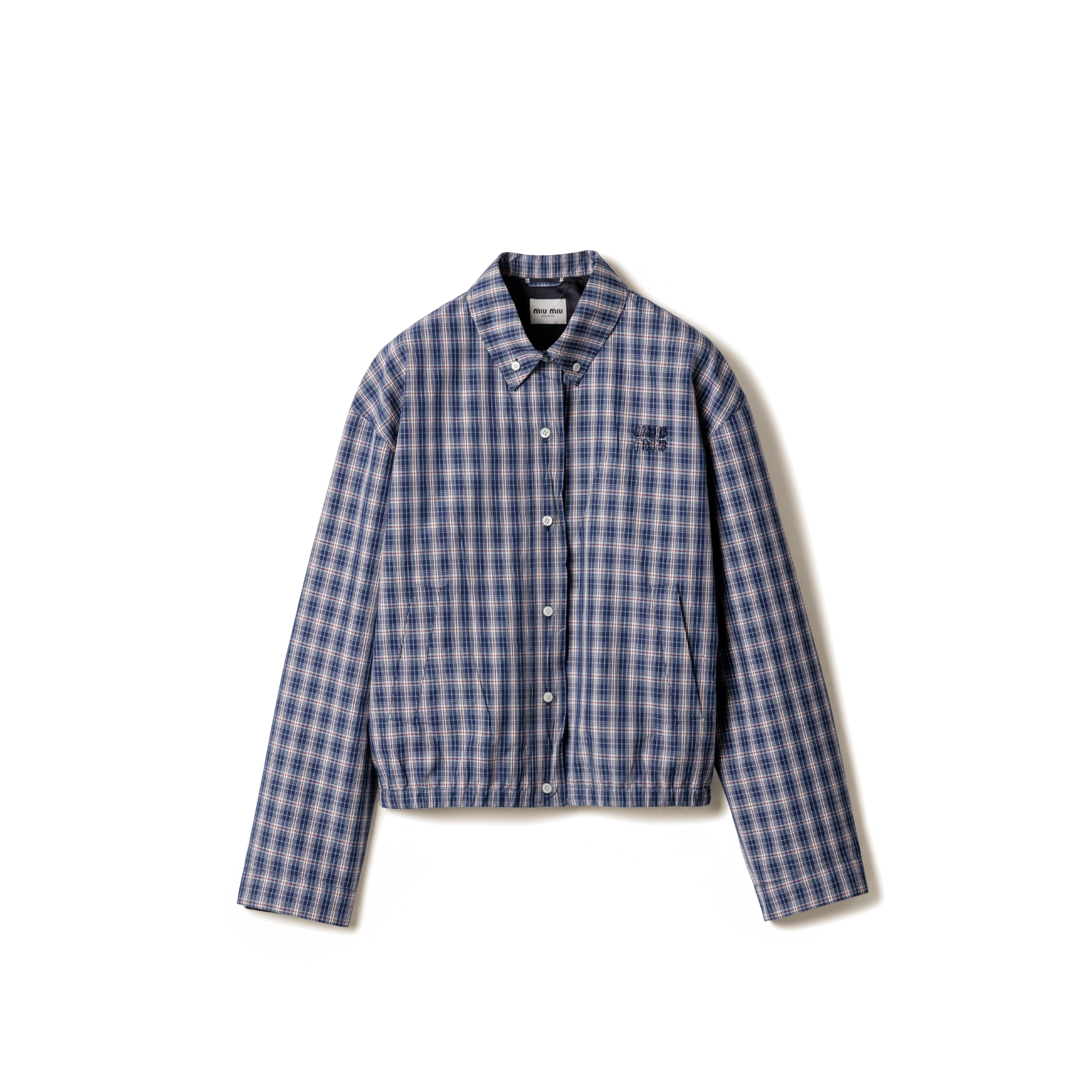 M1v M1v checked fabric blouson jacket ml1263